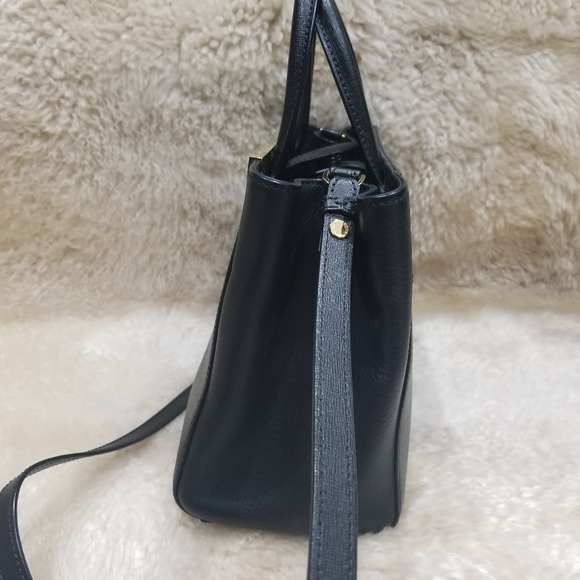 Fendi Petite 2Jours Black Saffiano Leather Tote - Picture 4 of 8